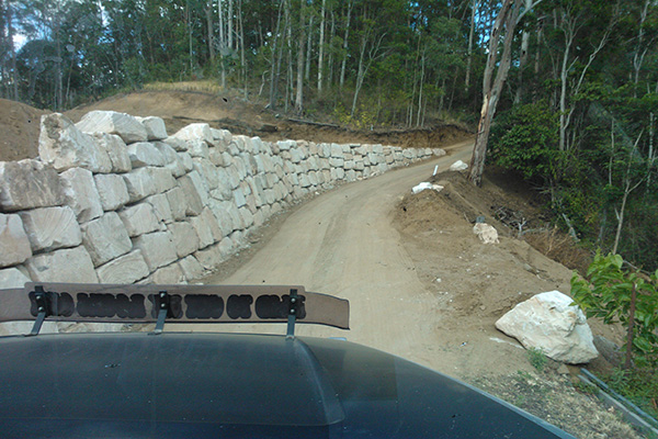 Random Sandstone Boulders Being Delivered